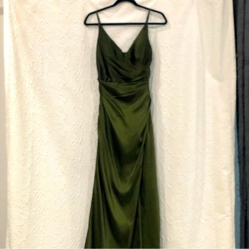 Elegant Green bridesmaid dress